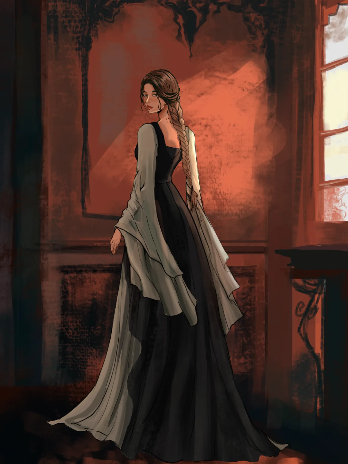 The Long Afternoon, finished illustration by Hazel Clark