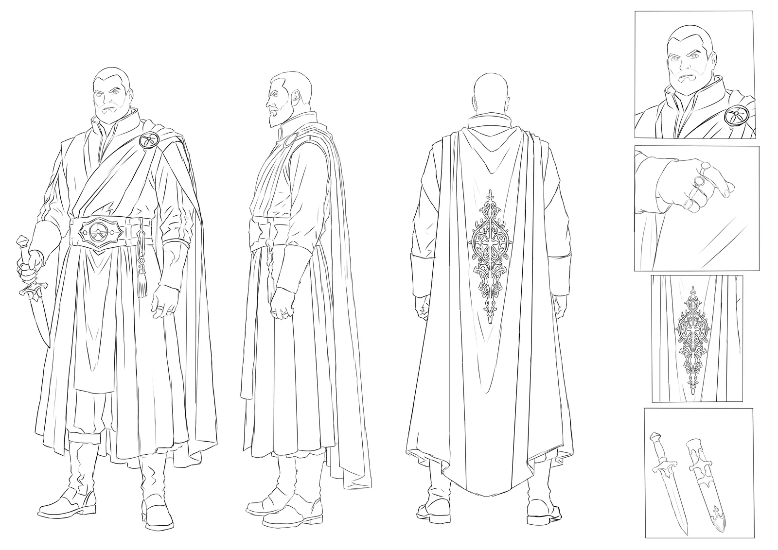 The Order, line art stage