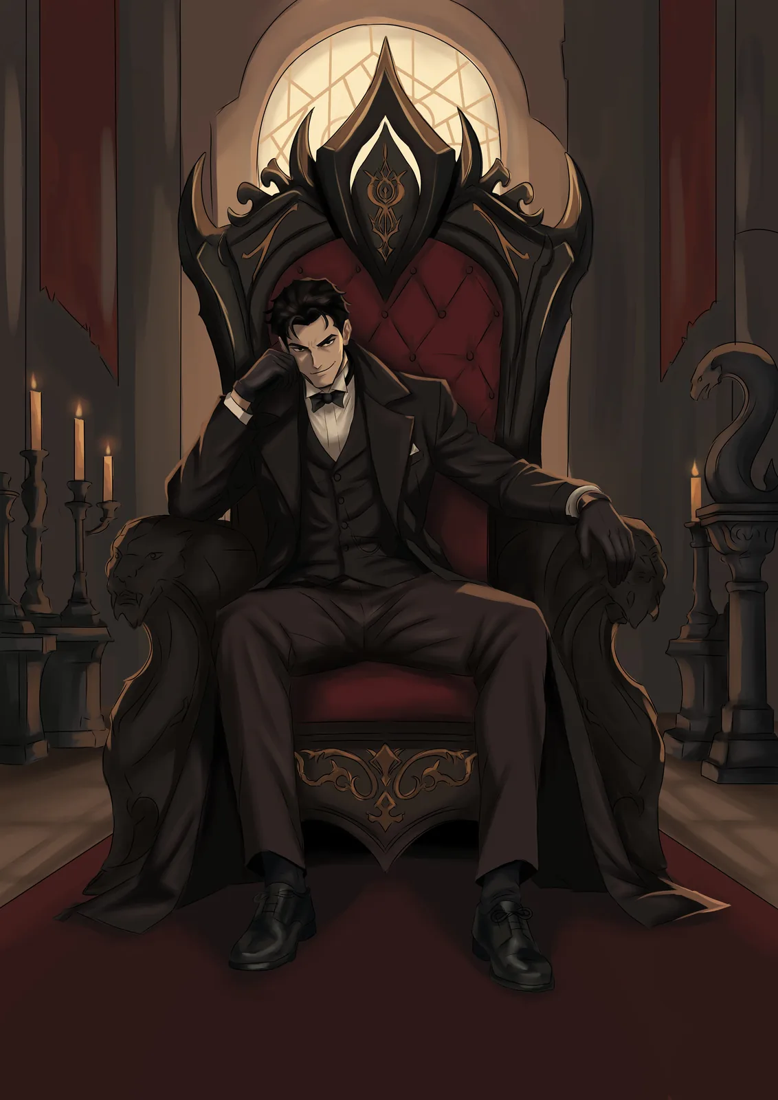 The Reigning House, finished illustration by Hazel Clark